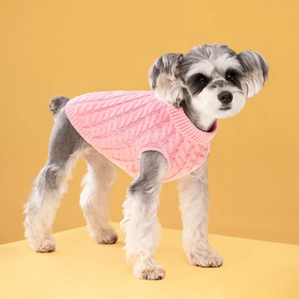 Pet Clothing Winter Warm Sweaters for Small Medium Dogs Turtleneck Knitted Puppy Cat Sweater Vest Chihuahua Yorkie Coat Jacket - Image 2